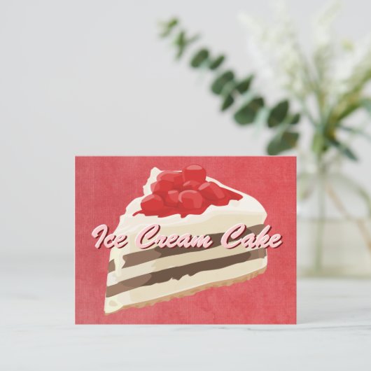 Postkarte für Eiscreme (Stehend Vorderseite)