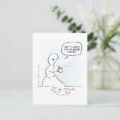 Postkarte für eisigen Kaffee (Stehend Vorderseite)