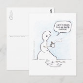 Postkarte für eisigen Kaffee (Vorne/Hinten)