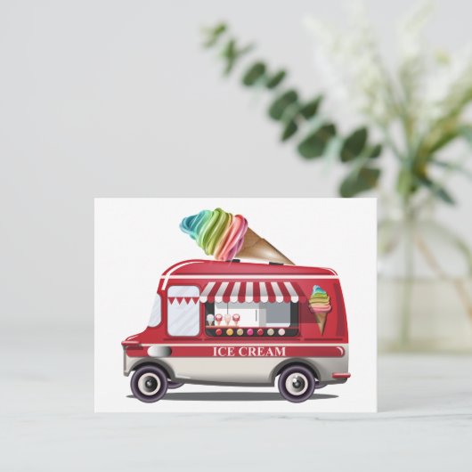 Postkarte für Eiskrem (Stehend Vorderseite)