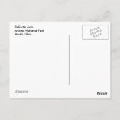 Postkarte für empfindliche Arche (Rückseite)