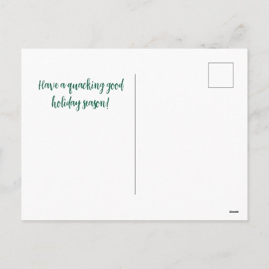 Postkarte für Enten (Rückseite)