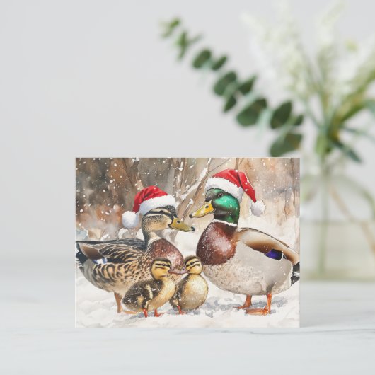 Postkarte für Enten (Stehend Vorderseite)