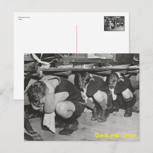 Postkarte für Enten und Decken (Vorne/Hinten)