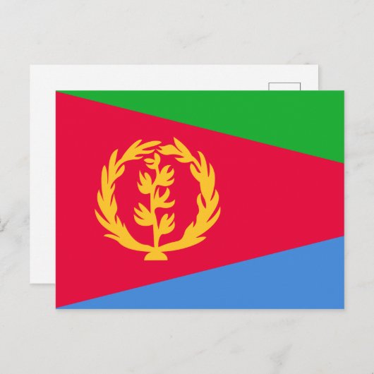 Postkarte für Eritrea (Vorne/Hinten)