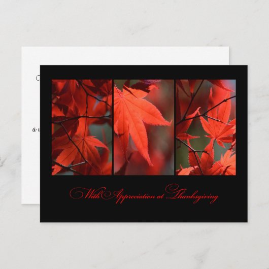 Postkarte für Erntedank (Vorne/Hinten)