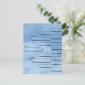 Postkarte für Familiendiagramme (Stehend Vorderseite)