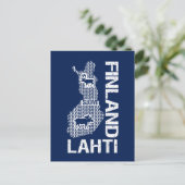 Postkarte für FINNLAND-MAP - Lahti (Stehend Vorderseite)