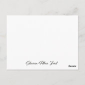 Postkarte für Flachkartenspeicher (Rückseite)