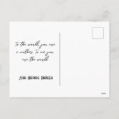 Postkarte für Flora und Fauna (Rückseite)