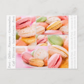 Postkarte für französische Macarons (Vorderseite)