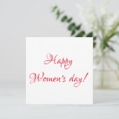 Postkarte für Frauen (Stehend Vorderseite)