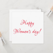 Postkarte für Frauen (Vorderseite/Rückseite Beispiel)