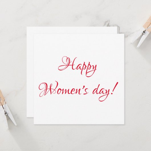 Postkarte für Frauen (Vorderseite/Rückseite Beispiel)