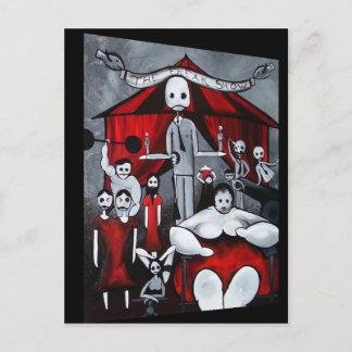 Postkarte für Freak Show