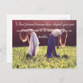 Postkarte für Freundschaft (Vorne/Hinten)