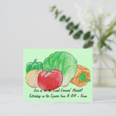 Postkarte für frisches Produkt (Stehend Vorderseite)