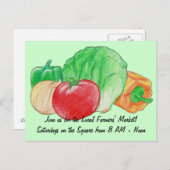 Postkarte für frisches Produkt (Vorne/Hinten)