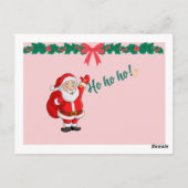 Postkarte für frohe Weihnachten (Rückseite)