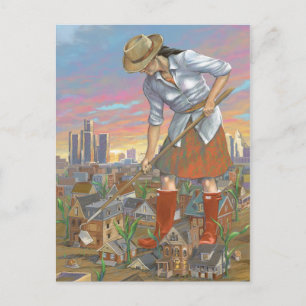 Postkarte für Gartenarbeit