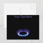 Postkarte für Gasflamme (Vorne/Hinten)