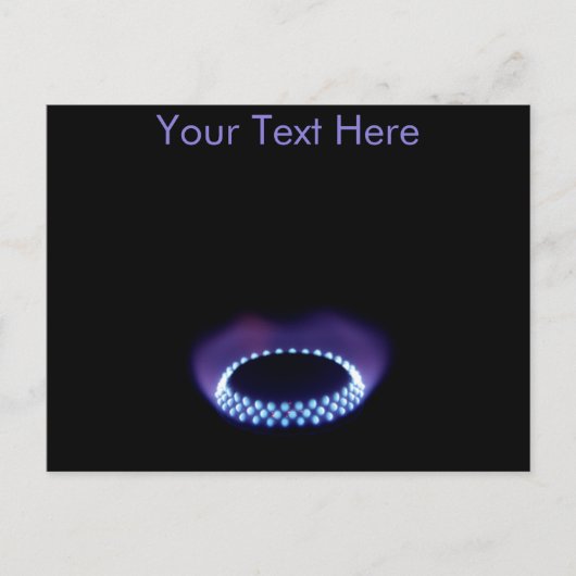 Postkarte für Gasflamme (Vorderseite)