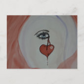 Postkarte für gebrochenes Herz (Vorderseite)