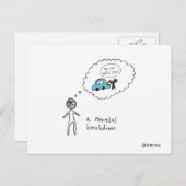 Postkarte für geistige Störungen (Vorne/Hinten)