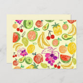 Postkarte für gemischte Früchte (Vorne/Hinten)