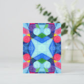 Postkarte für geometrische Skittles (Stehend Vorderseite)