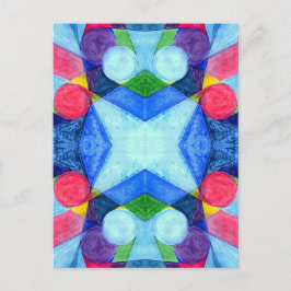 Postkarte für geometrische Skittles