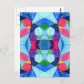 Postkarte für geometrische Skittles (Vorne/Hinten)