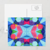 Postkarte für geometrische Skittles (Vorne/Hinten)