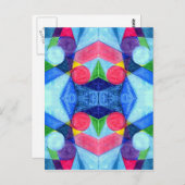 Postkarte für geometrische Skittles (Vorne/Hinten)