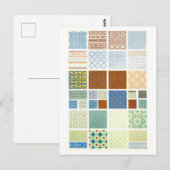 Postkarte für geometrische Vintage chinesische Sto (Vorne/Hinten)