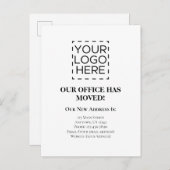 Postkarte für Geschäftszeichen verschieben (Vorne/Hinten)