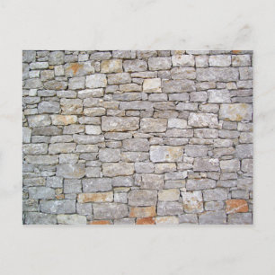Postkarte für Gestapelte Rock Wall
