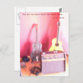 Postkarte für Gitarre (Vorne/Hinten)