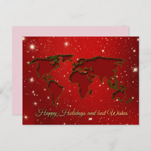 Postkarte für glückliche Ferien (Vorne/Hinten)