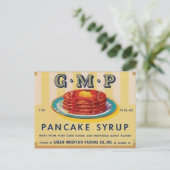 Postkarte für GMP-Pancake Sirup (Stehend Vorderseite)