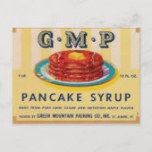 Postkarte für GMP-Pancake Sirup (Vorderseite)