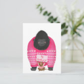 Postkarte für Gorilla & Pygmäen "großes Dankeschön (Stehend Vorderseite)
