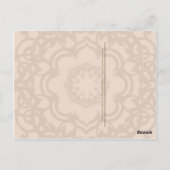 Postkarte für graue Araber (Rückseite)