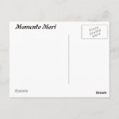 Postkarte für grimmige Sensenmann-Ansammlung (Rückseite)