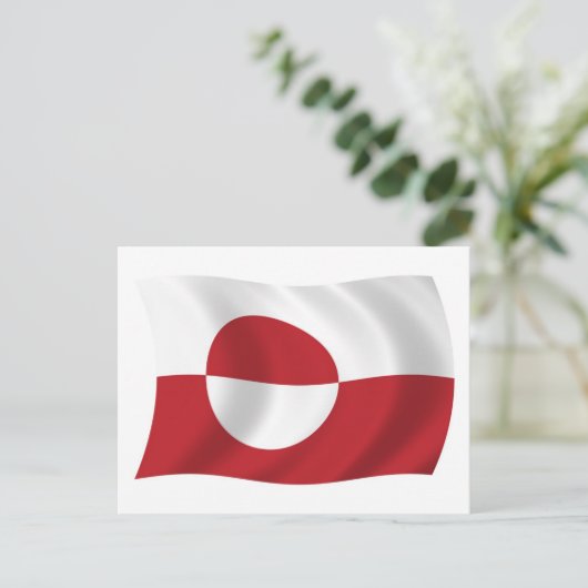 Postkarte für grönländische Flagge (Stehend Vorderseite)