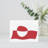 Postkarte für grönländische Flagge (Stehend Vorderseite)