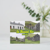 Postkarte für große schwarze Häuser (Stehend Vorderseite)