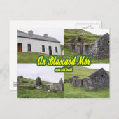 Postkarte für große schwarze Häuser (Vorne/Hinten)