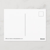 Postkarte für Großes Hornhuhn und Mond (Rückseite)