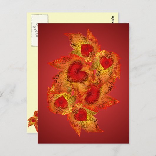 Postkarte für Herbst (Vorne/Hinten)